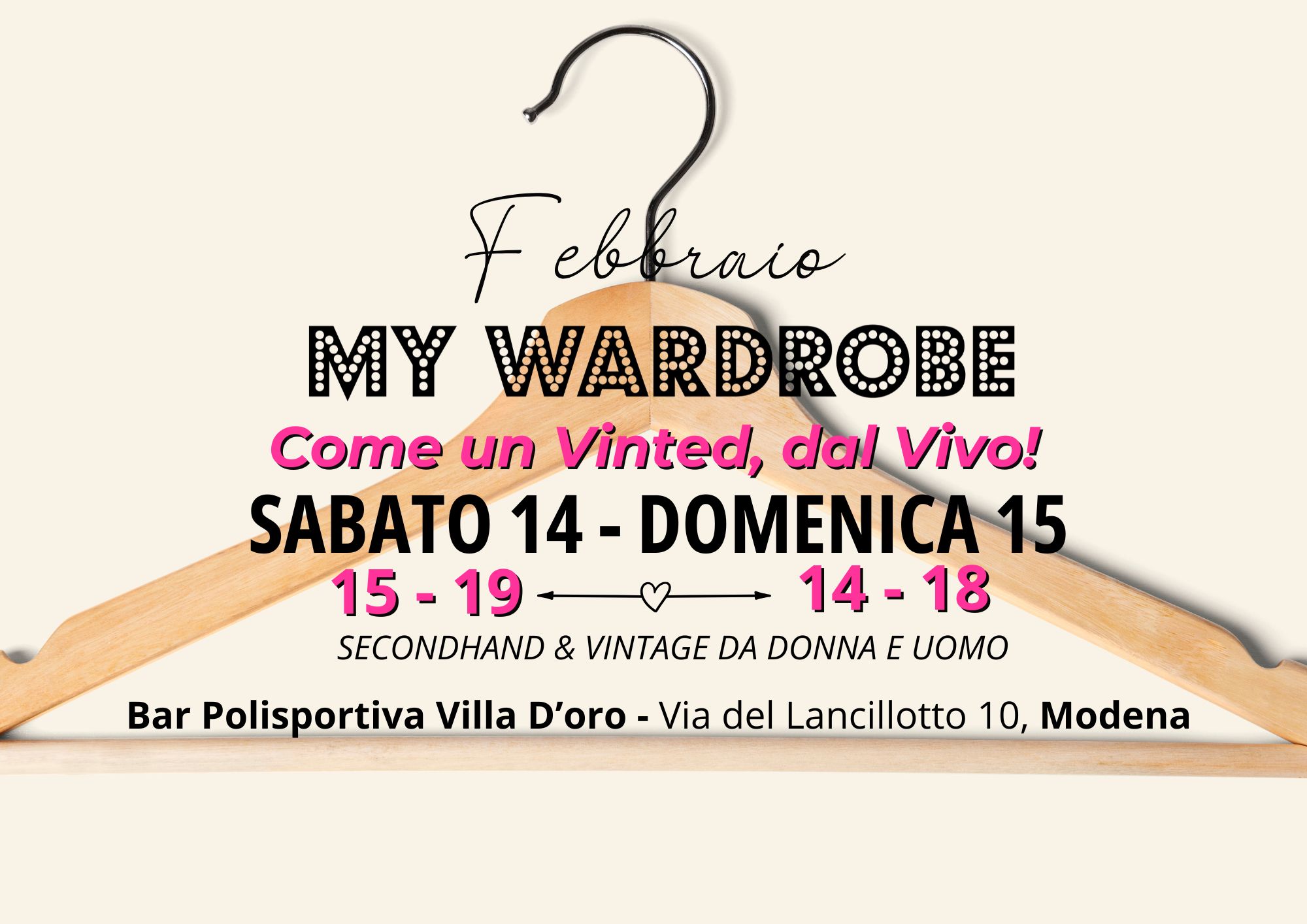 MY WARDROBE VILLA D’ORO FEBBRAIO 2026